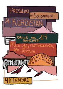 Presidio in solidarietà al Kurdistan